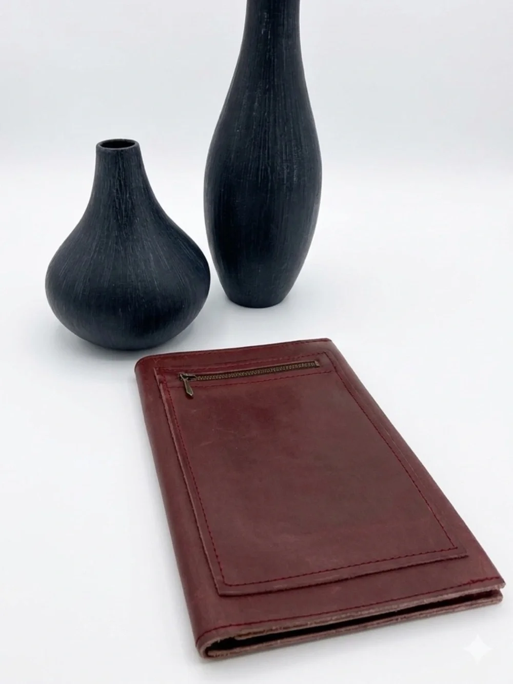 Handmade Leather Notepad and Organizer - Picture 1 of 7